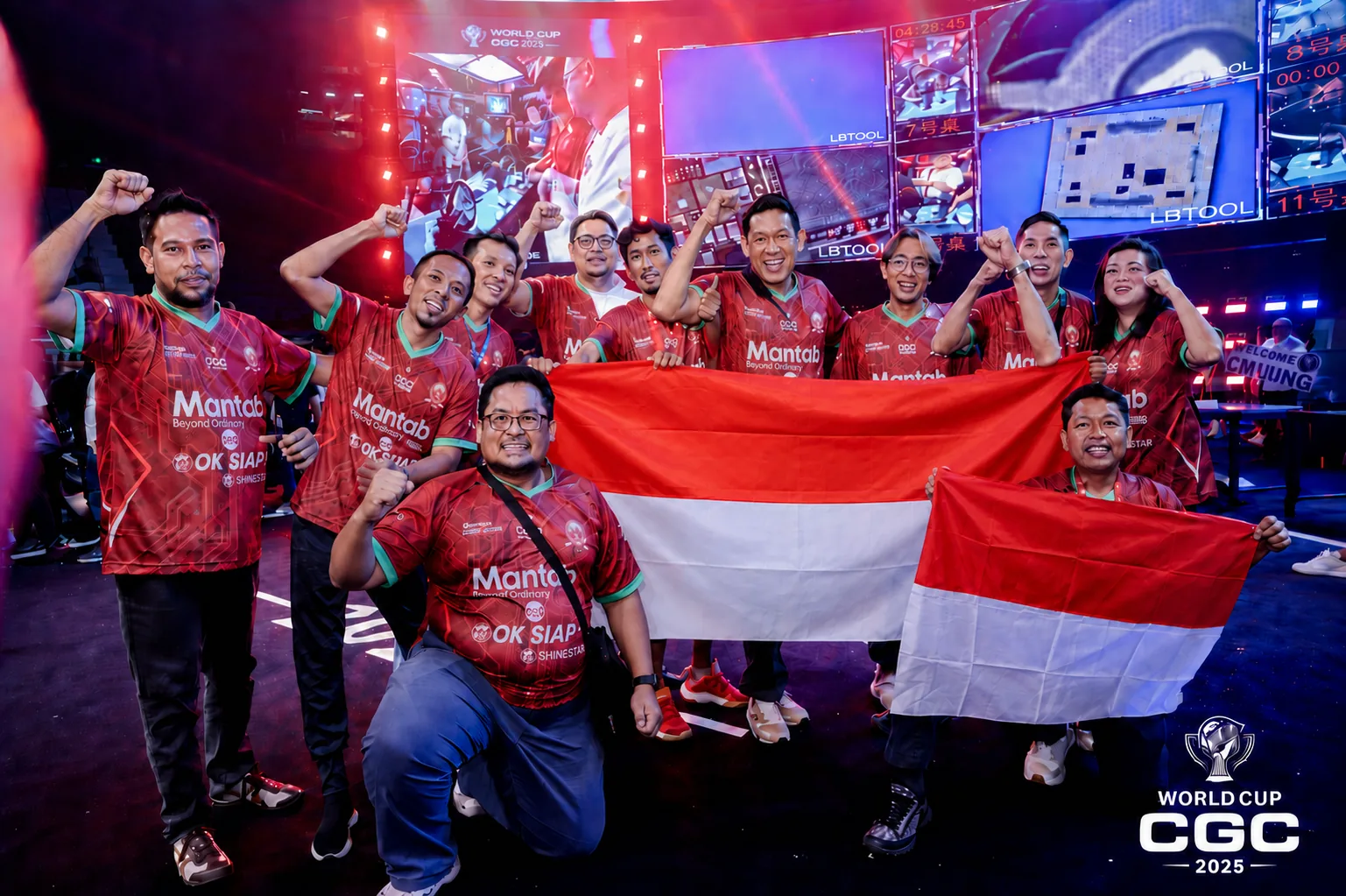 Satu tim, satu bendera — kepalan kemenangan para pejuang Indonesia